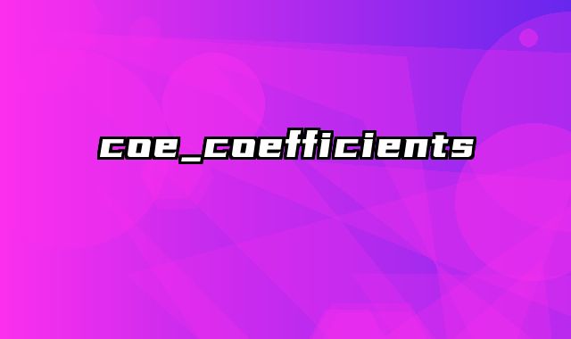 coe_coefficients